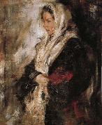 Nikolay Fechin Portrait of girl oil on canvas